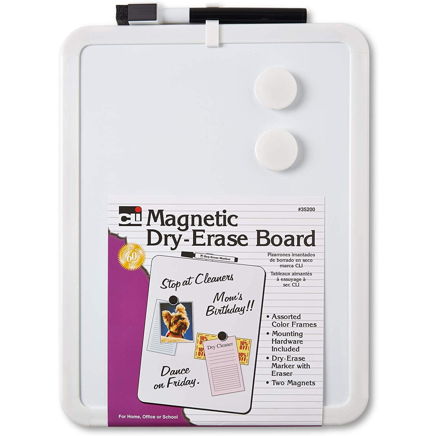 Dry Erase Boards (Magnetic Assorted Frames) Arts & Crafts Charles Leonard