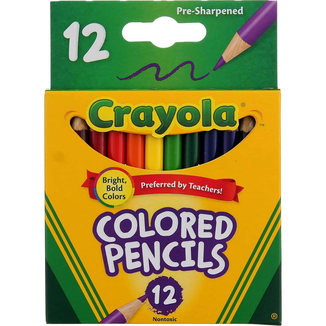 Colored Pencils (Mini Size) Drawing & Painting Kits Crayola 12 Set Box