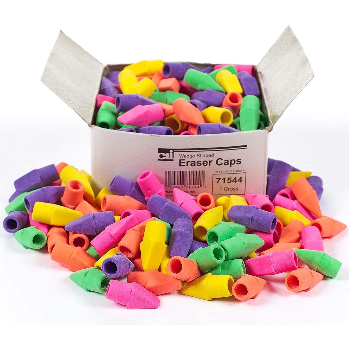 Pencil Cap Eraser Drawing & Painting Kits Charles Leonard 12 Pack