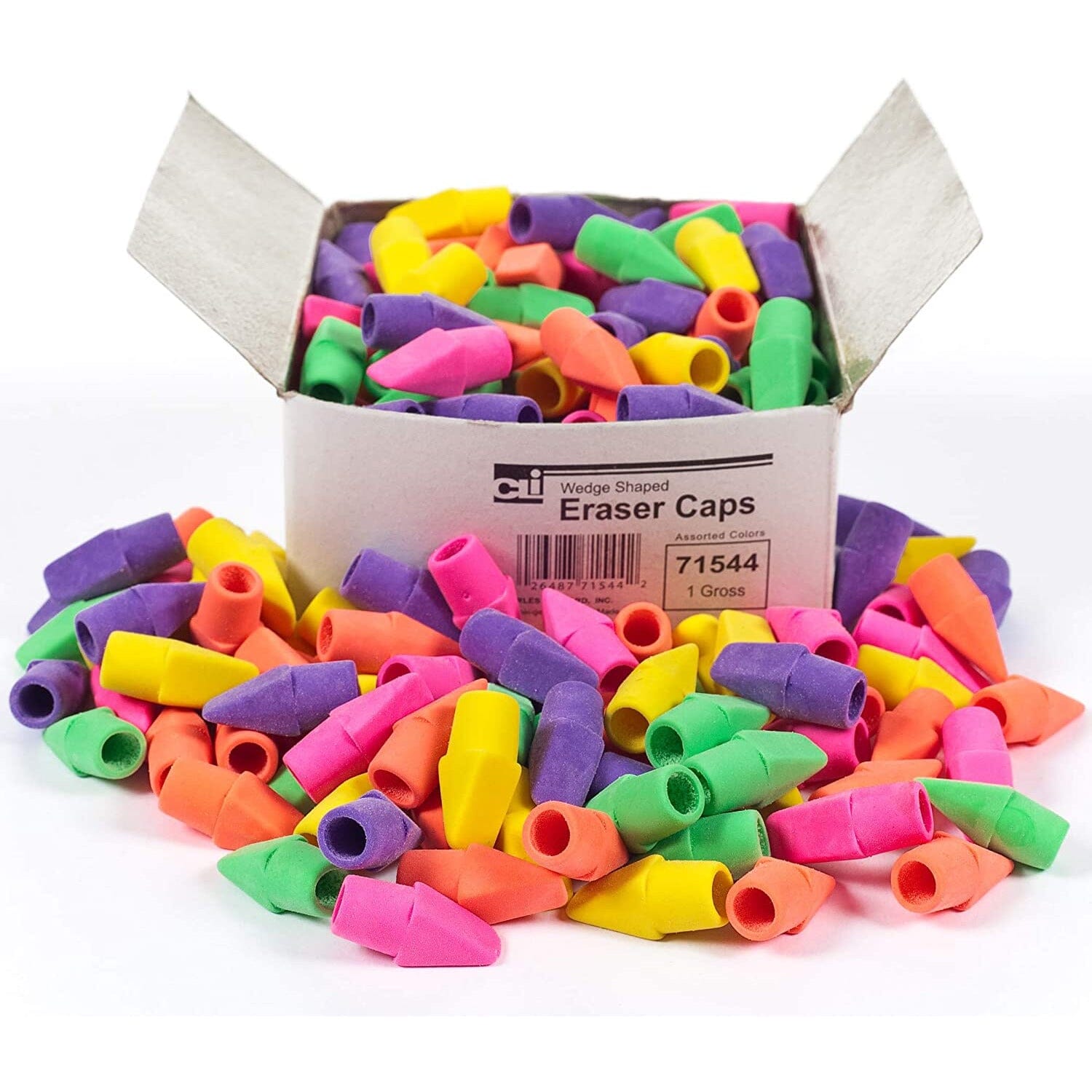 Pencil Cap Eraser Drawing & Painting Kits Charles Leonard 12 Pack