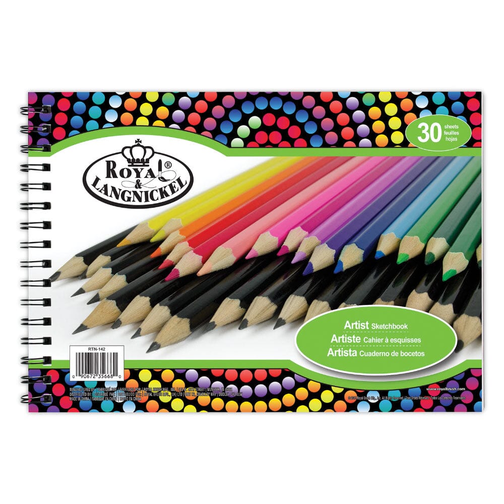 Sketching Pad (Spiral Bound) Drawing & Painting Kits Royal Brush