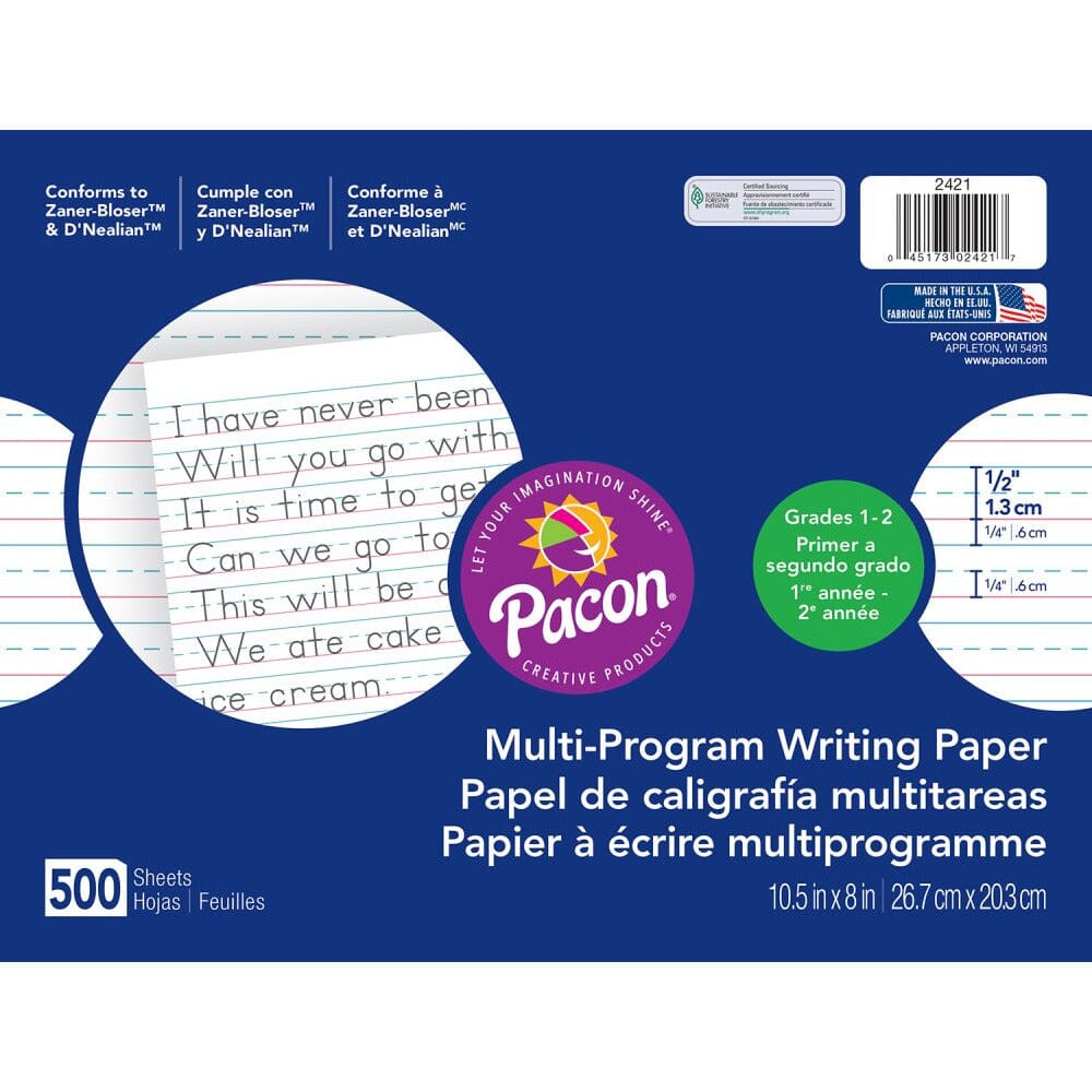 Handwriting Paper (Long Ruled Bulk) Drawing & Painting Kits Pacon