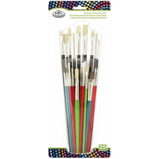 Brush Set Student Value Pack (25 Piece) Drawing & Painting Kits Royal Brush