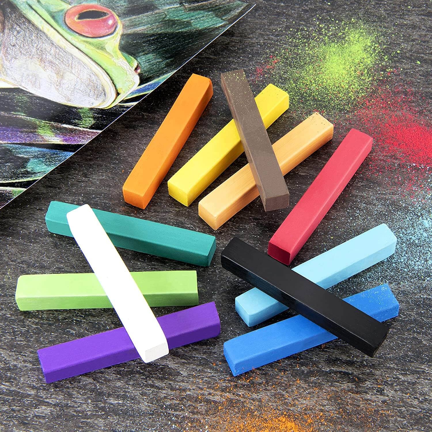 Chalk Pastels (12 Pack) Drawing & Painting Kits Royal Brush 