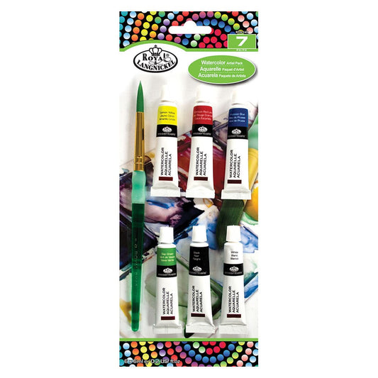 Watercolor Paints (Tube with Brush) Art & Craft Kits Royal Brush 