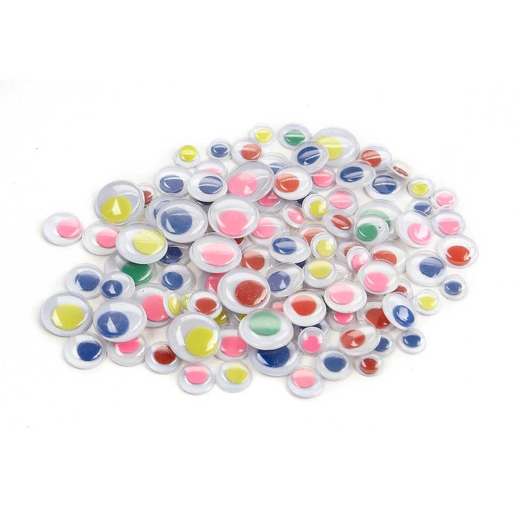 Wiggle Eyes Paste On Arts & Crafts HyGloss 