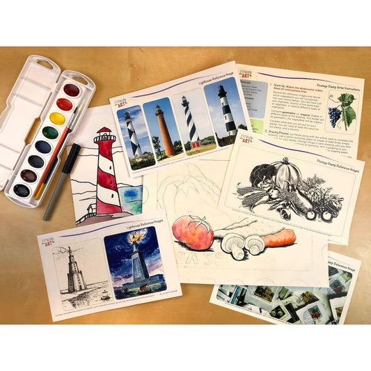 Advanced Artist Series: Lighthouse & Postage Stamp