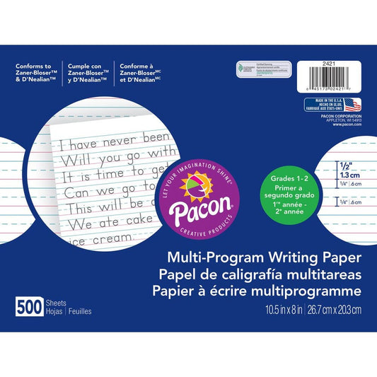 Handwriting Paper (Long Ruled Bulk) Drawing & Painting Kits Pacon 